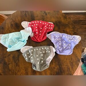 NWOT Colorful Kids Cloth Diaper Set